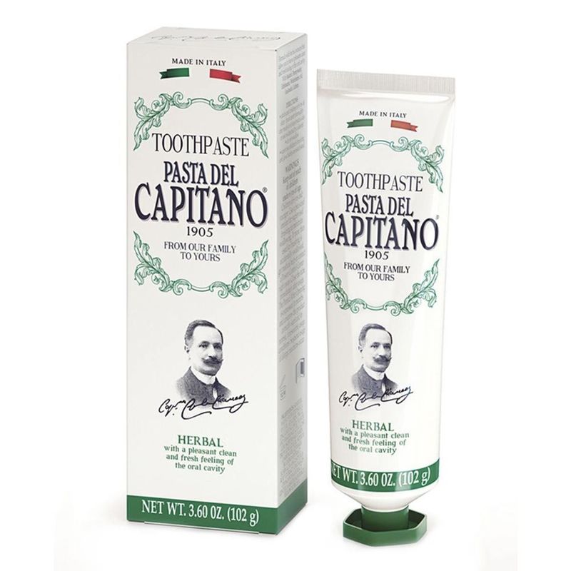 Pasta del Capitano Natural Herbs Οδοντόκρεμα Φυτική για Βαθύ Καθαρισμό 75ml