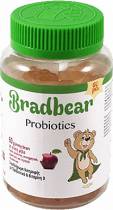 Bradex Probiotics & Vitamin D 60 μασώμενες ταμπλέτες Παιδικά Ζελεδάκια γεύση μήλο