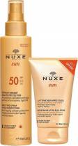 Nuxe Sun Spray Fontant SPF50 150ml & Lait Fraicheur Apres Soleil Visage After Sun Lotion100 ml