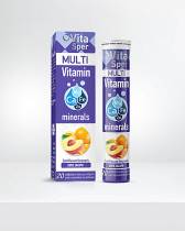 Vitasper Multivitamin & Minerals Ροδάκινο - Πορτοκάλι 20 αναβράζοντα δισκία