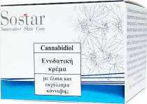 Sostar Cannabidiol 24ωρη Κρέμα Προσώπου για Ενυδάτωση με Aloe Vera & Κάνναβη 50ml