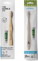 The Humble Co. Corn Starch Toothbrush & Natural Toothpaste Travel Kit Μπεζ